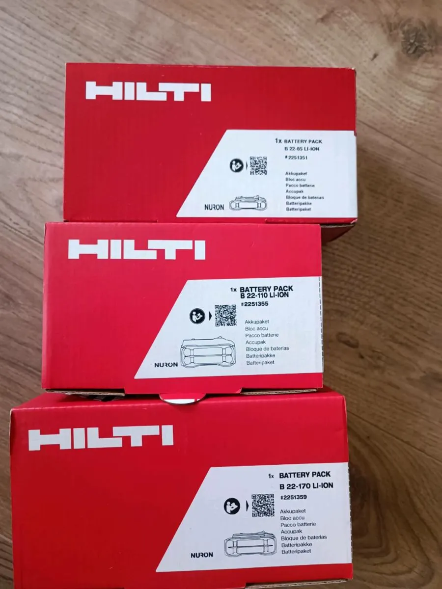 Hilti nuron batteries brand new.