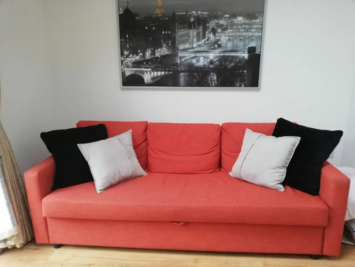 Double sofa bed couch
