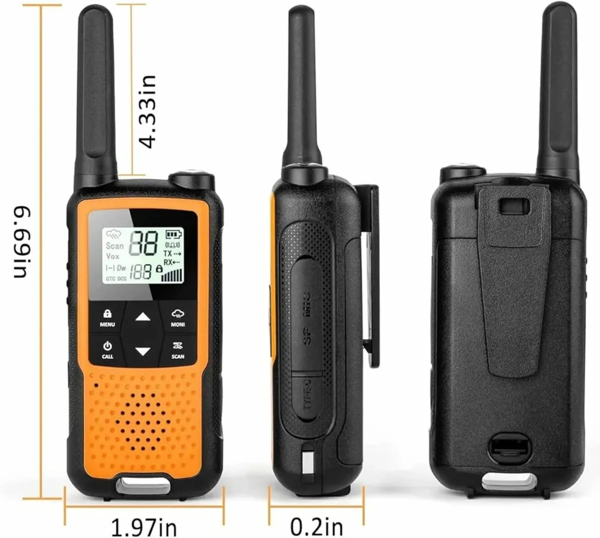 Walkie Talkies for Adults, Greaval PMR446 Recharge - Image 4