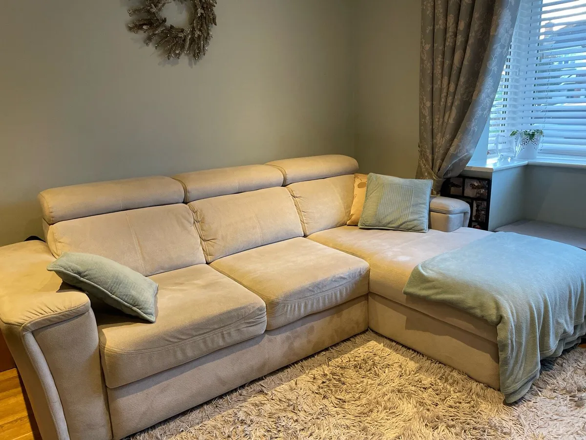 Sofa bed with storage, Dublin 15, good condition - Image 1