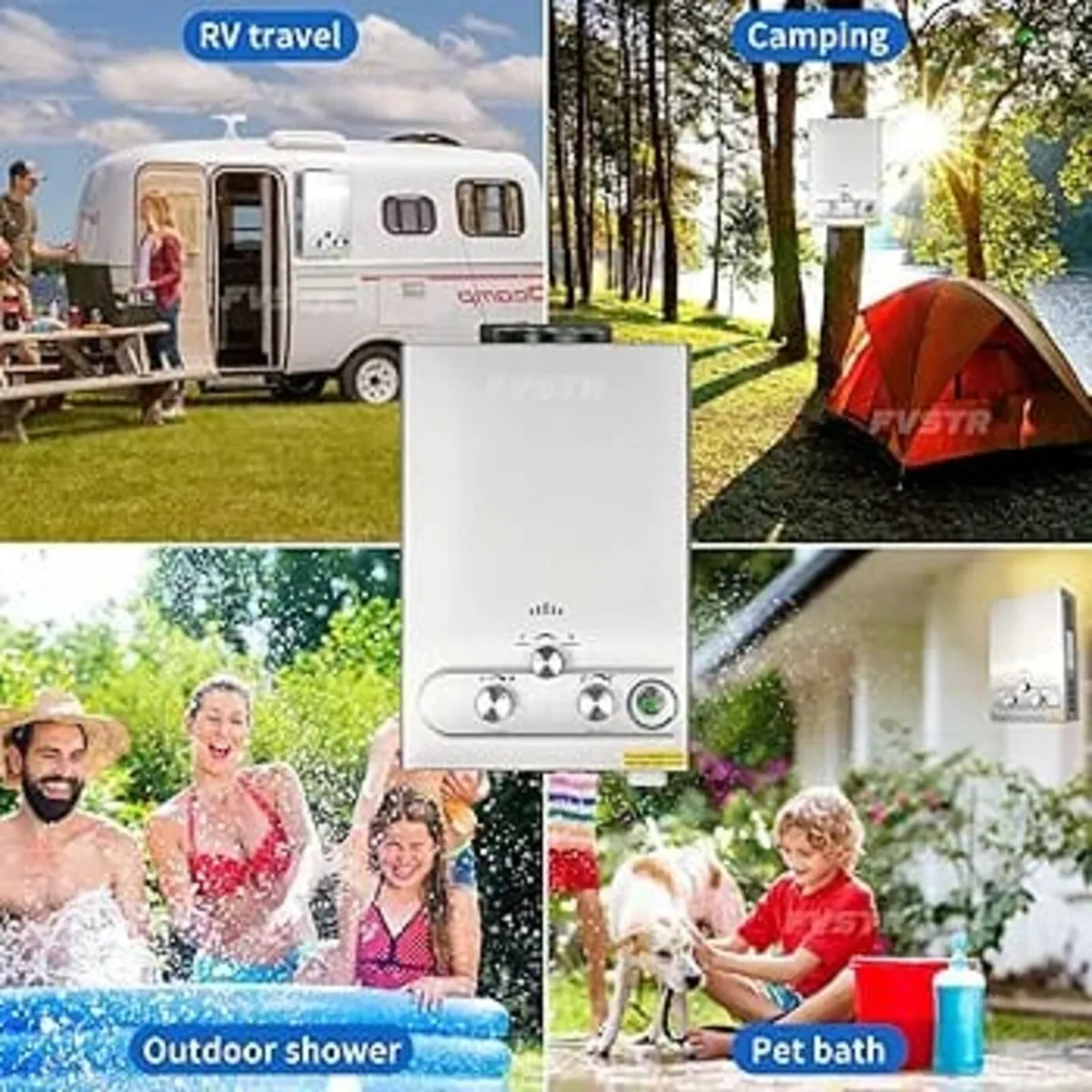 Outdoor Propane Water Heater with LED Display,Port - Image 4