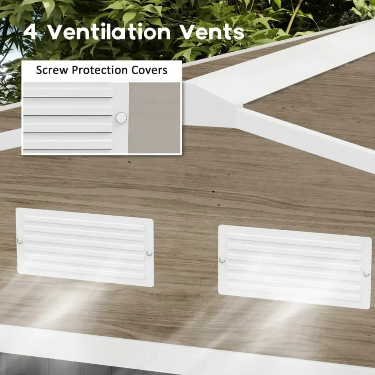 9 x 6ft Garden Metal Storage Shed, Outdoor Storage - Image 3