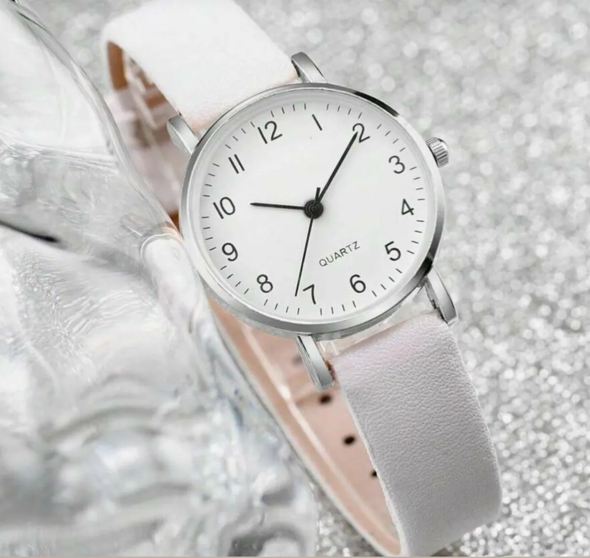 Brand New White Women Digital Dial Quartz Watch - Image 1