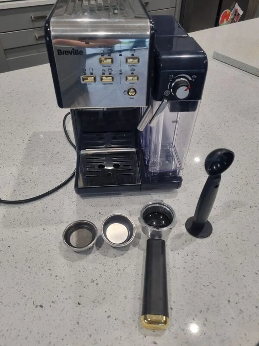Breville One-Touch CoffeeHouse Coffee Machine | Espresso, Cappuccino & Latte Maker | 19 Bar Italian Pump | Automatic Milk Frother | ESE Pod Compatible | Black [VCF107] - Image 1