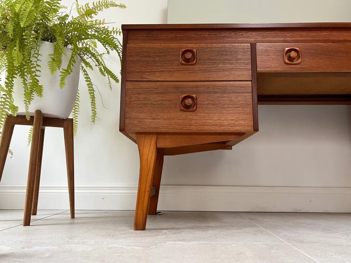 Teak mid century vintage dressing table retro - Image 3
