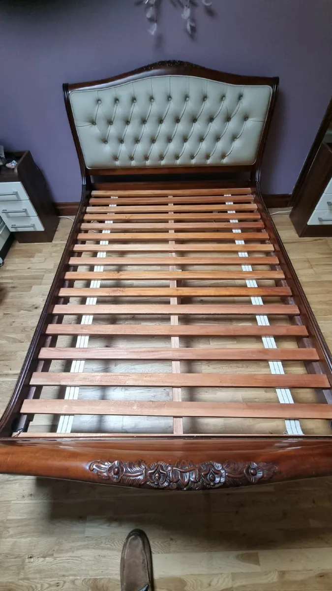 Double Bed (LYON LEATHER 4'6" Bed Frame) - Image 1