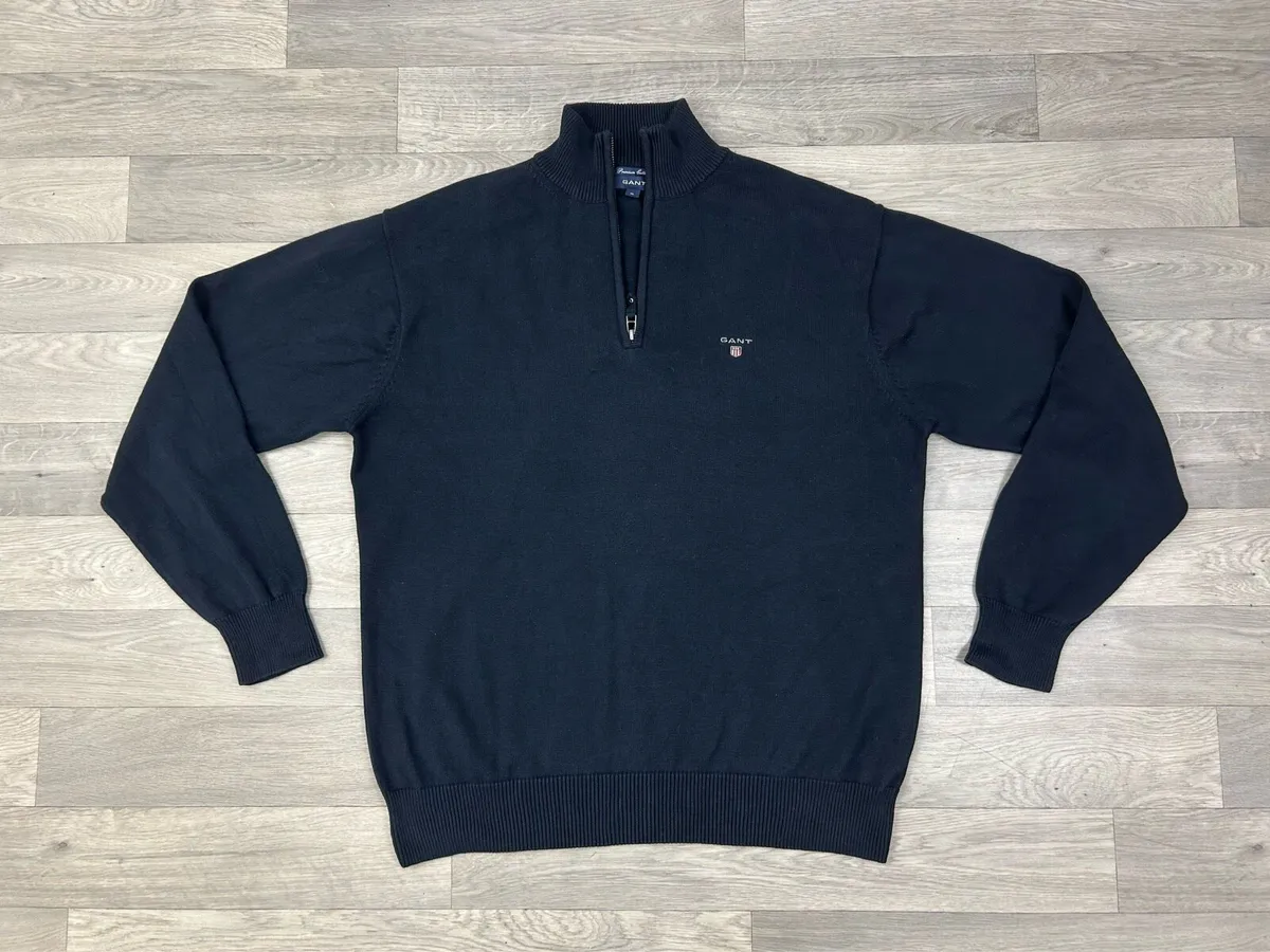 Gant Cotton Half Zip Jumper Mens XL - Image 1