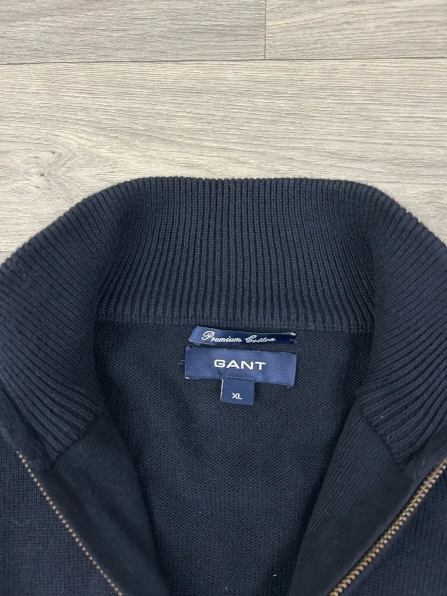 Gant Cotton Half Zip Jumper Mens XL - Image 4