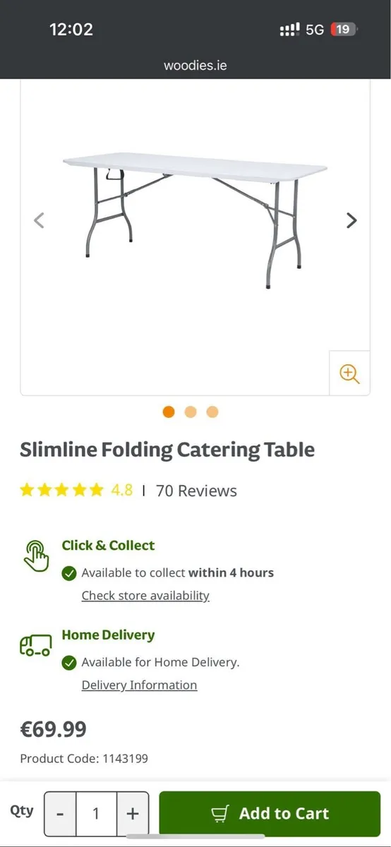 2* folding tables used - Image 2
