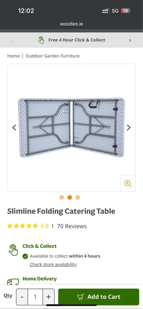 2* folding tables used - Image 4