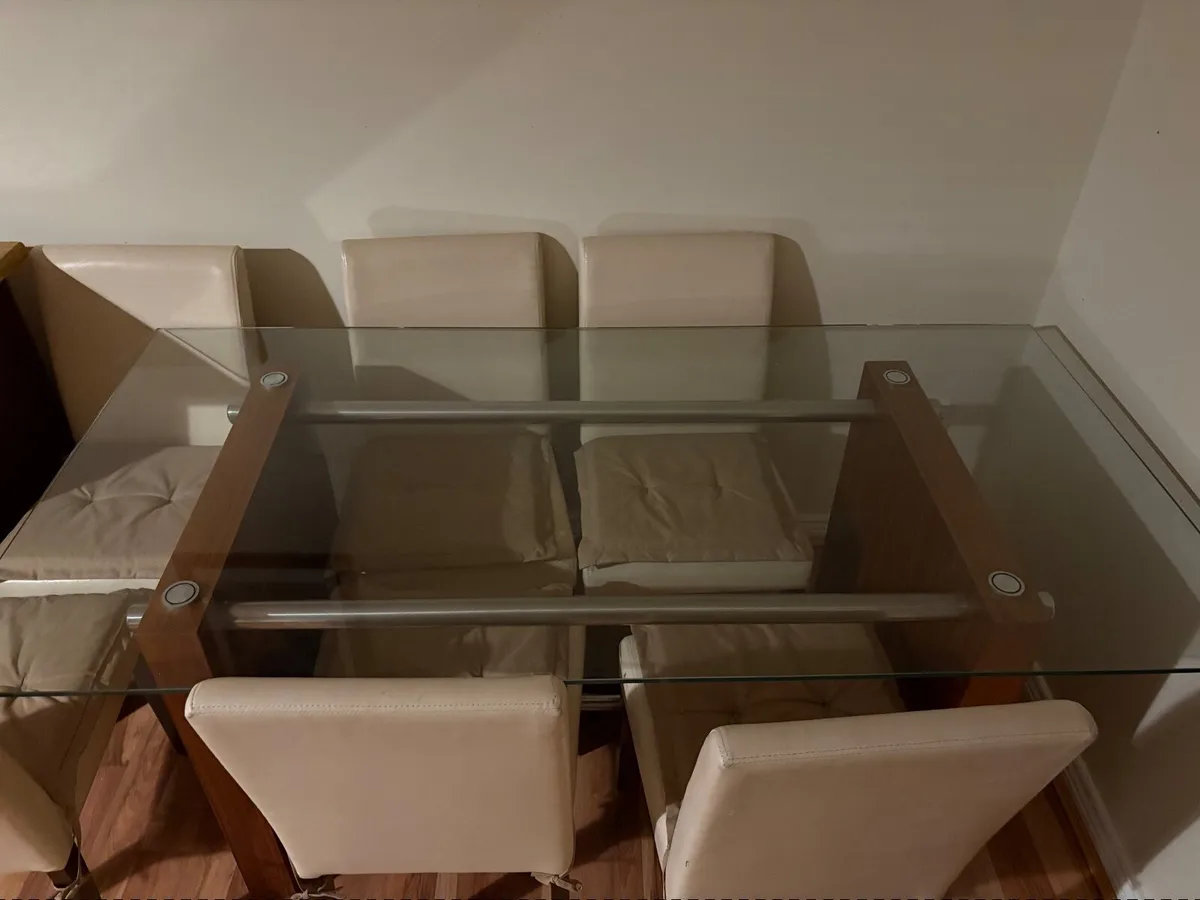 Glass table 180cm x 90cm - Image 2