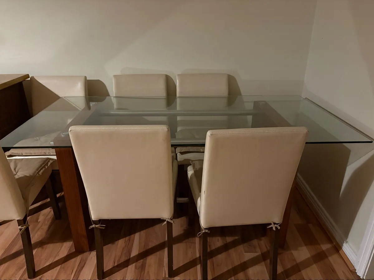 Glass table 180cm x 90cm - Image 3