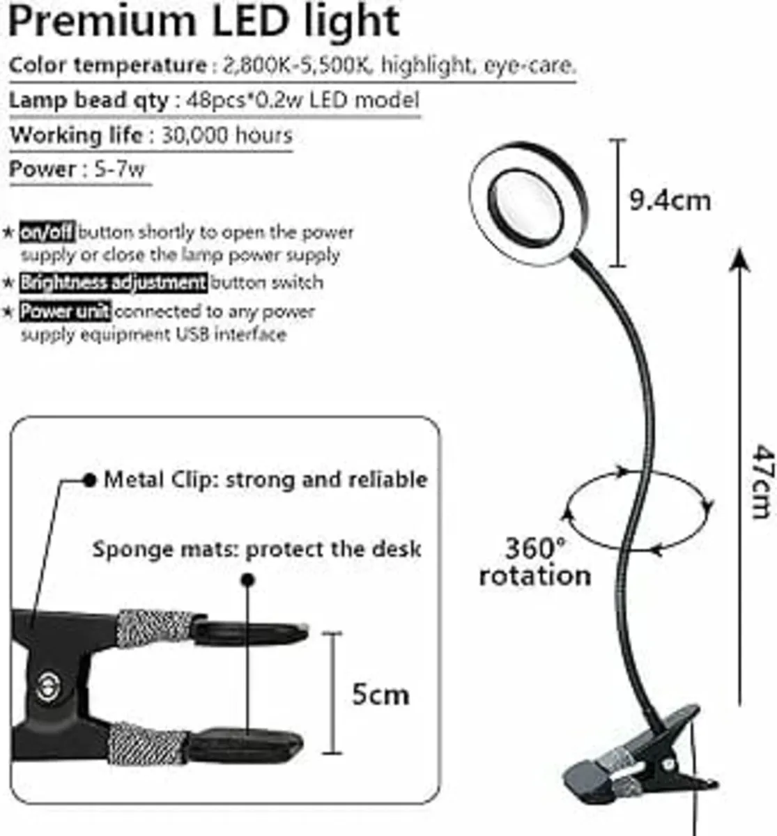 Professional 36''L Portable & Foldable Manicure Ta - Image 2