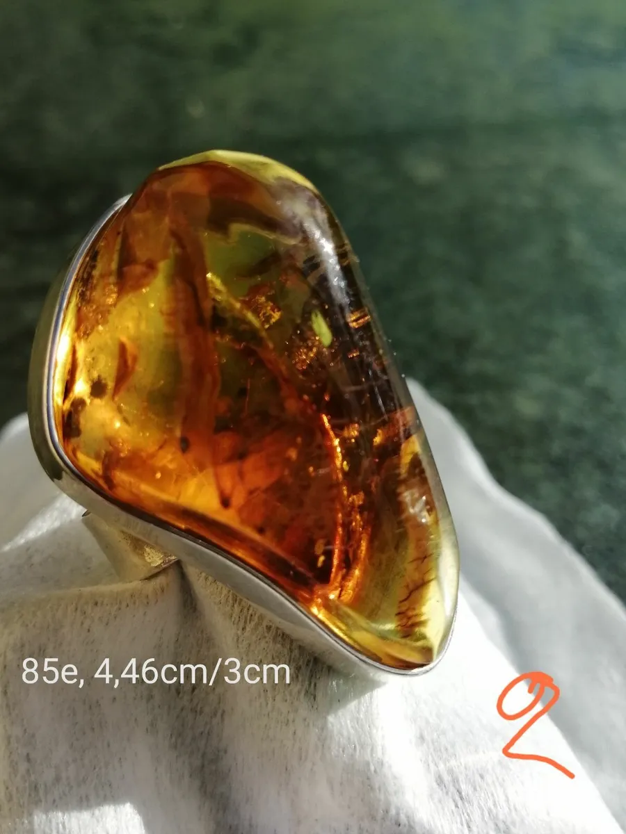 Natural Amber rings - Image 3