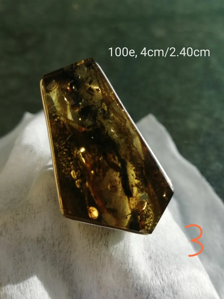 Natural Amber rings - Image 4