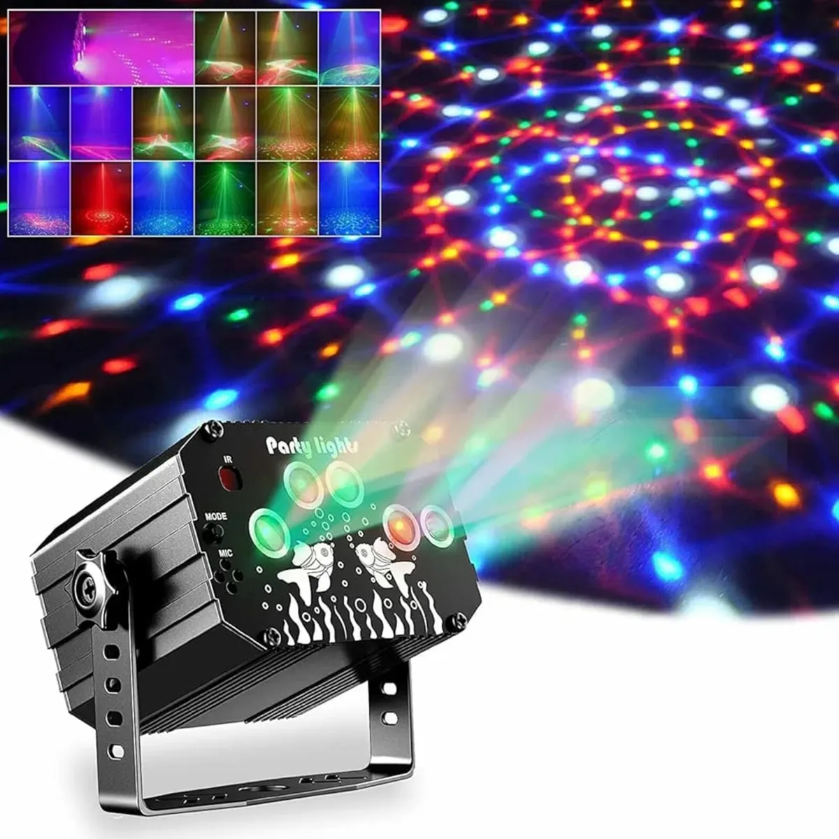 Dj Disco Party Light, Sound Activated Disco Strobe - Image 1