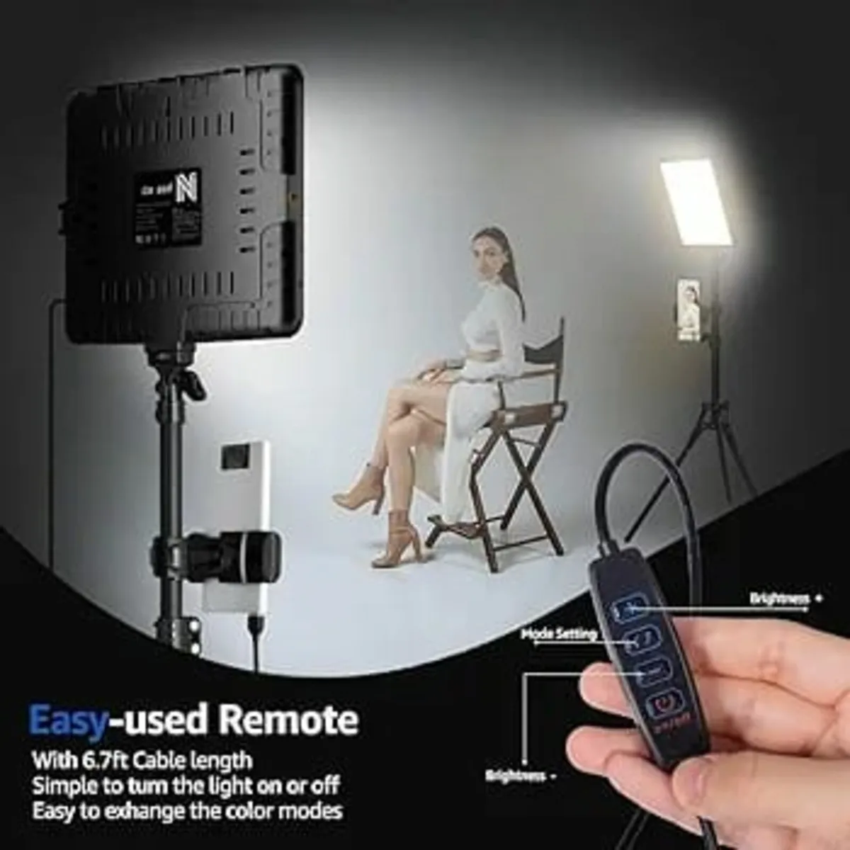 2-Pack Photography LightIing Kit, 25 * 20CM Dimmab - Image 3