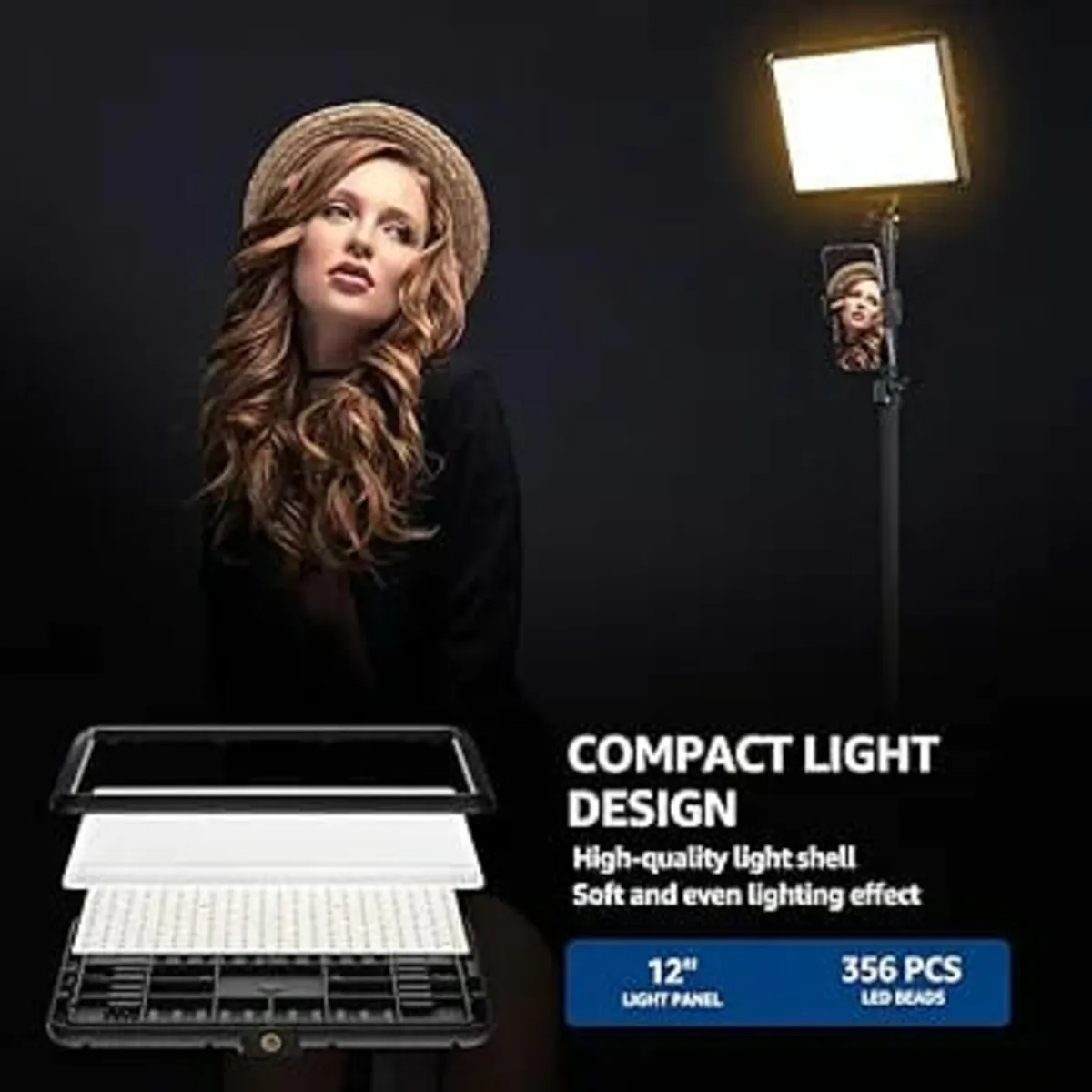 2-Pack Photography LightIing Kit, 25 * 20CM Dimmab - Image 4