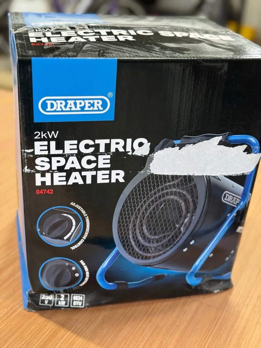 Draper  2Kw Electric Space Heater - Image 2