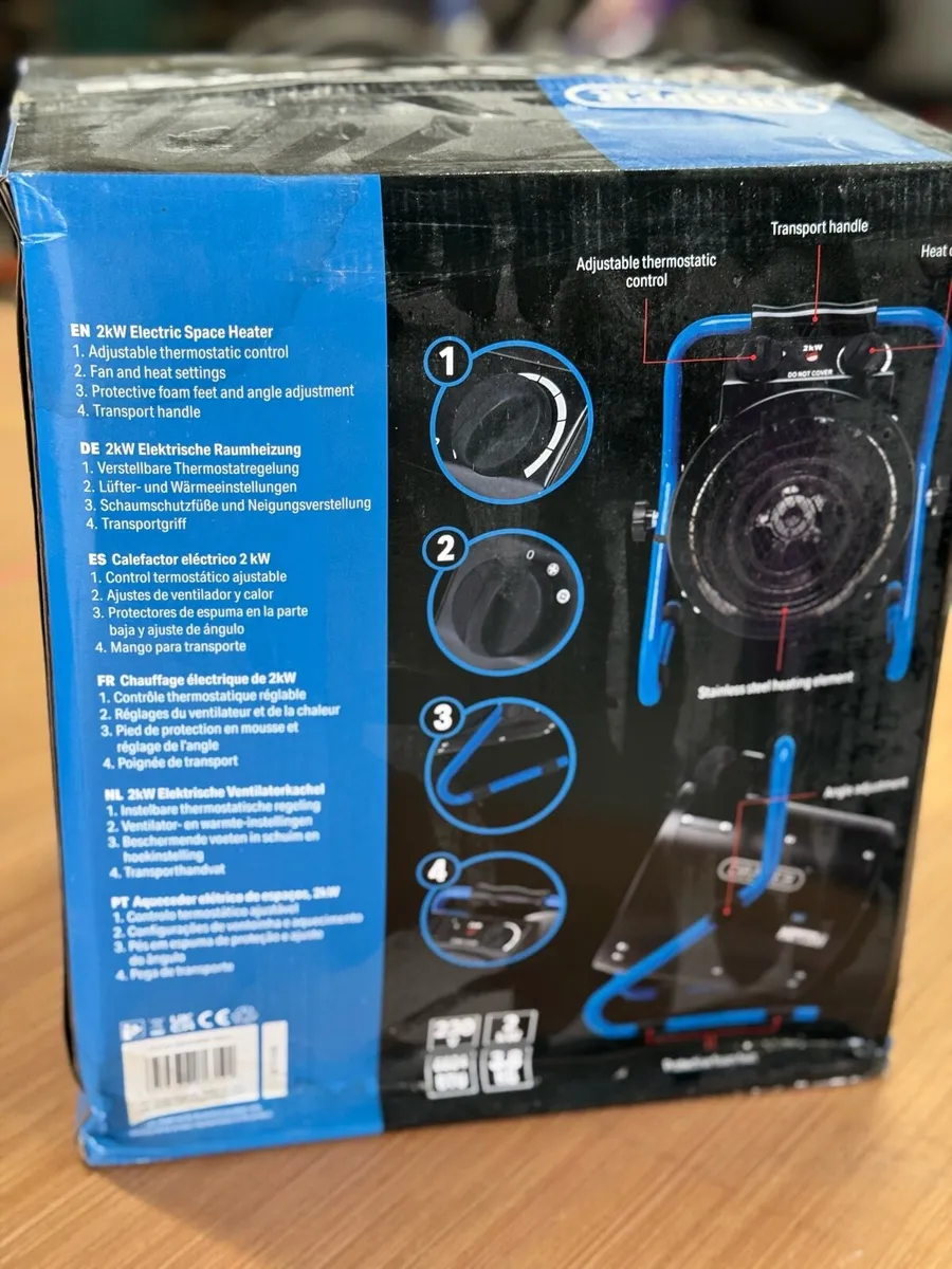 Draper  2Kw Electric Space Heater - Image 4