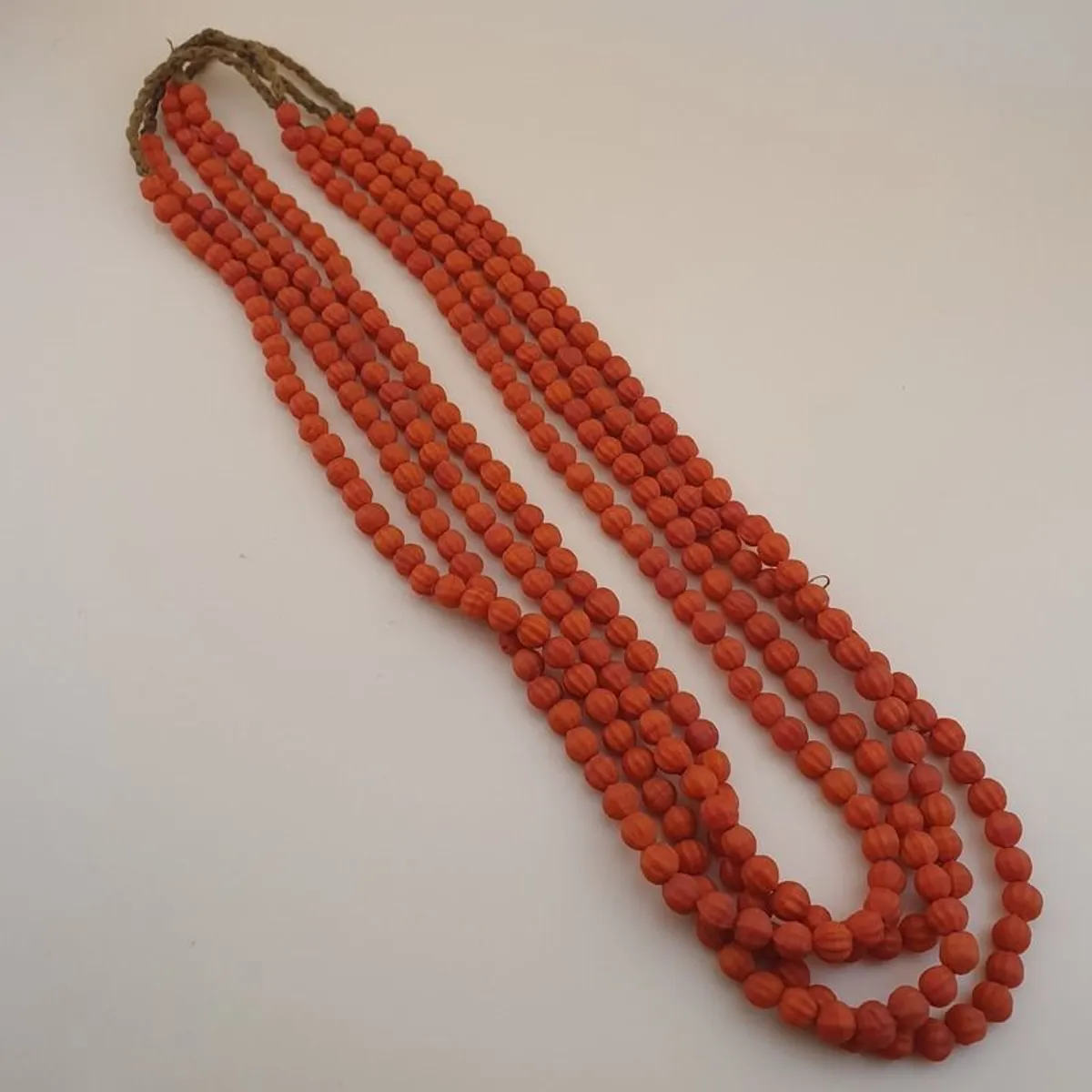 Lot of 4 Vintage Melon Shape African Style Glass Beads Necklace - Image 2