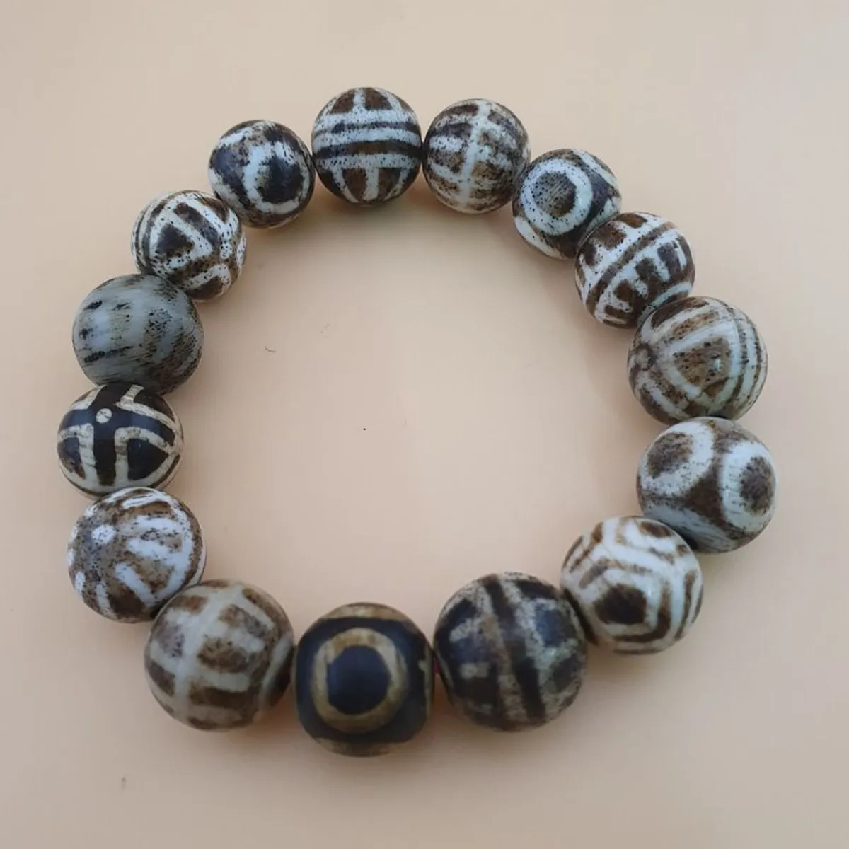Antique Burmese Pumtek Pyu Beads Bracelet - Image 1