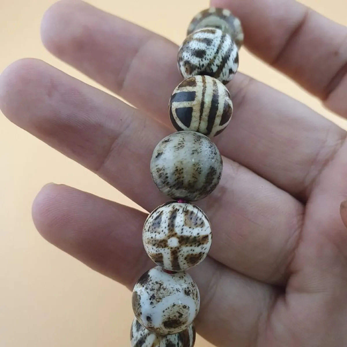 Antique Burmese Pumtek Pyu Beads Bracelet - Image 4