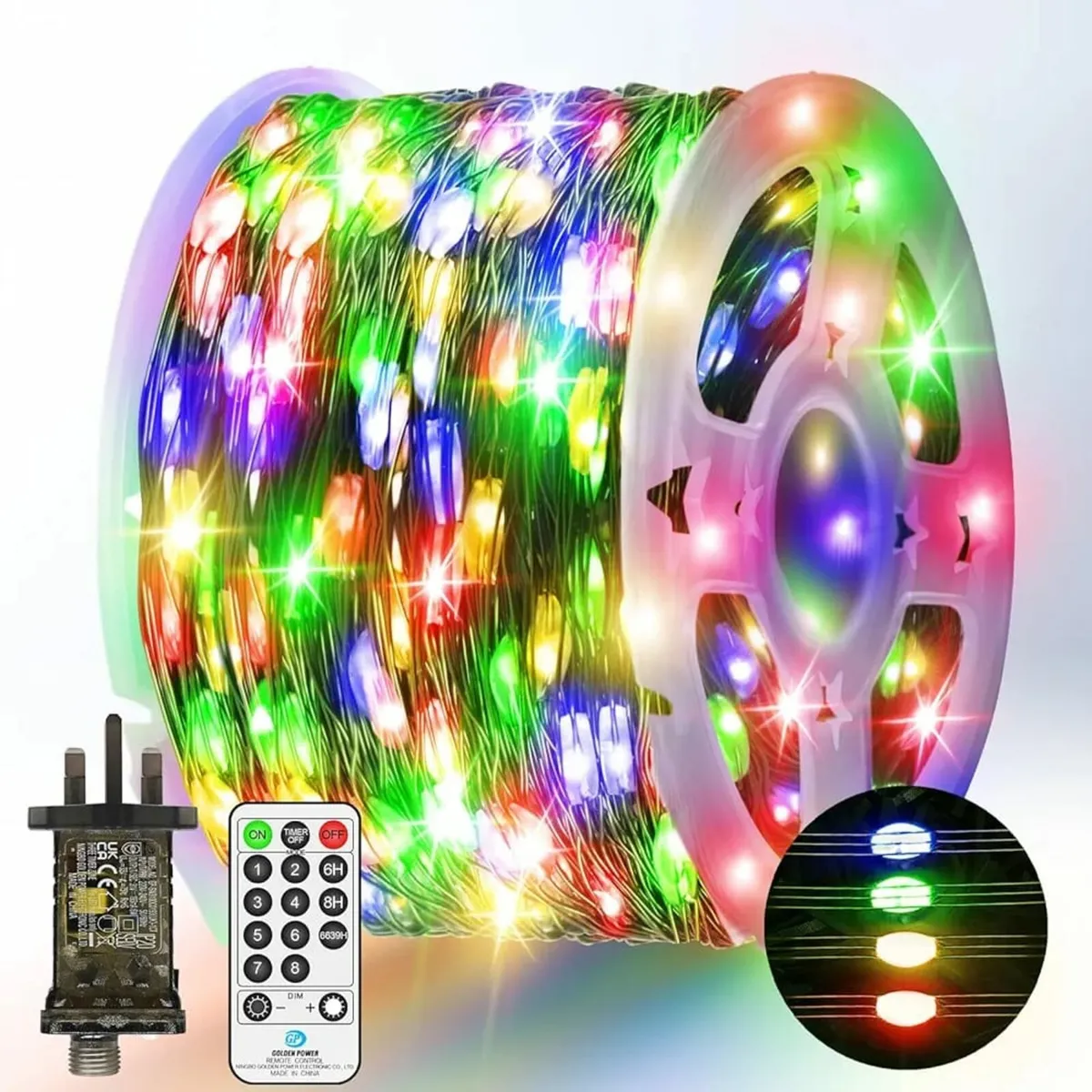50 M 500 LED Fairy Lights Plug in Outdoor Christma - Image 1