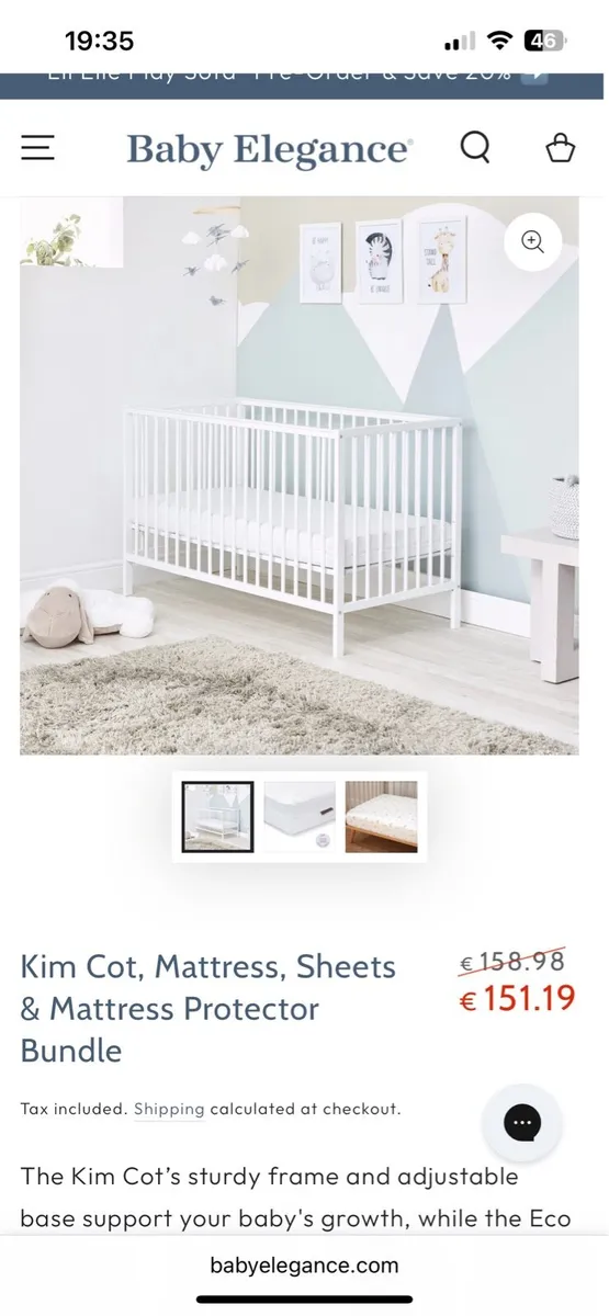 Baby Elegance Kim Cot - Image 4