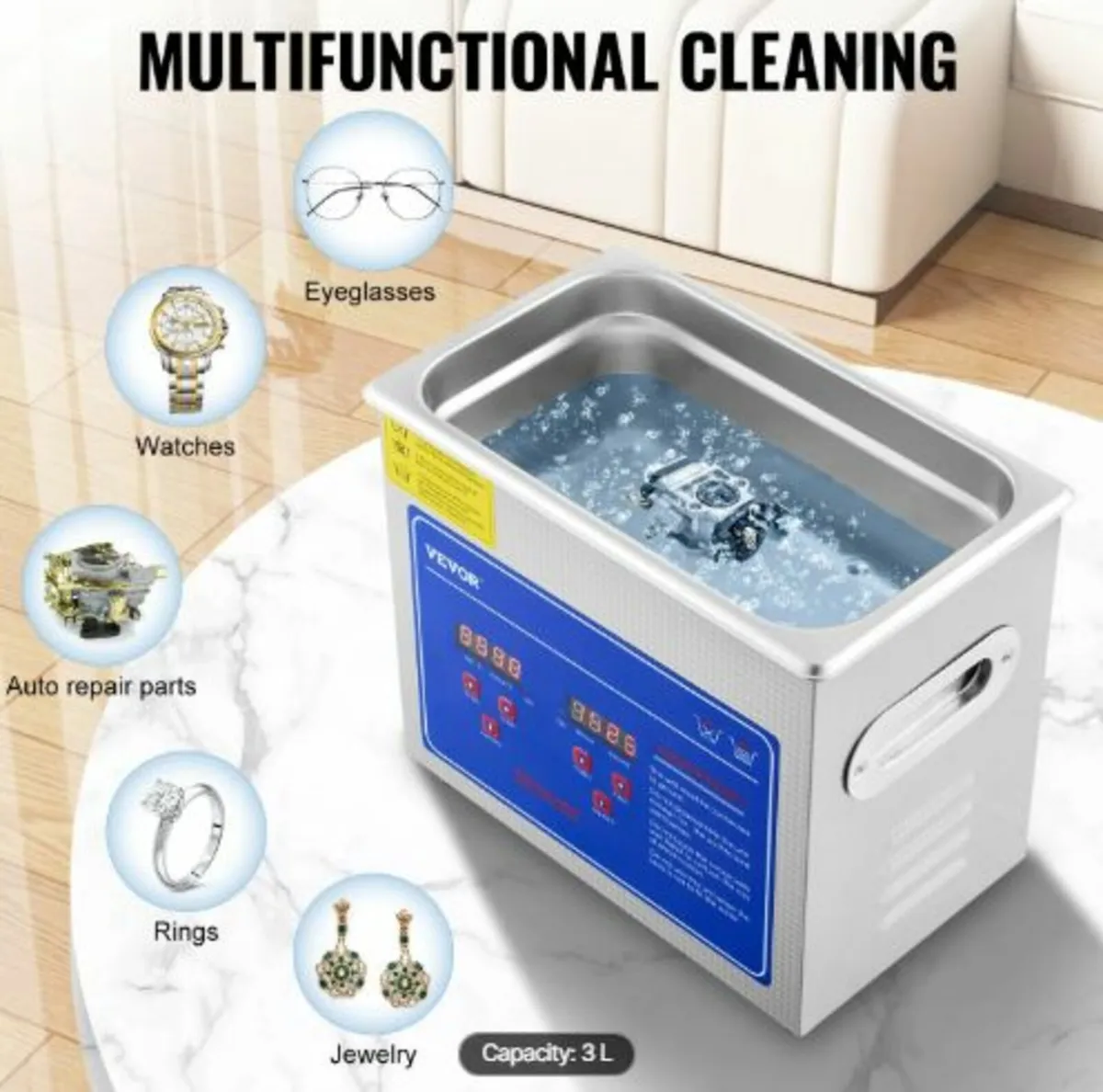 Professional Ultrasonic Cleaner,2.85 L Ultrasonic - Image 3
