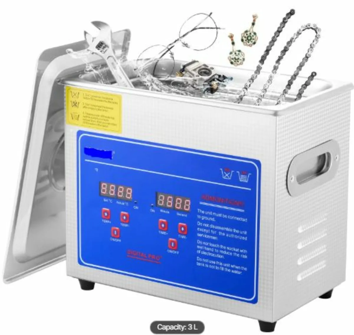 Professional Ultrasonic Cleaner,2.85 L Ultrasonic - Image 1