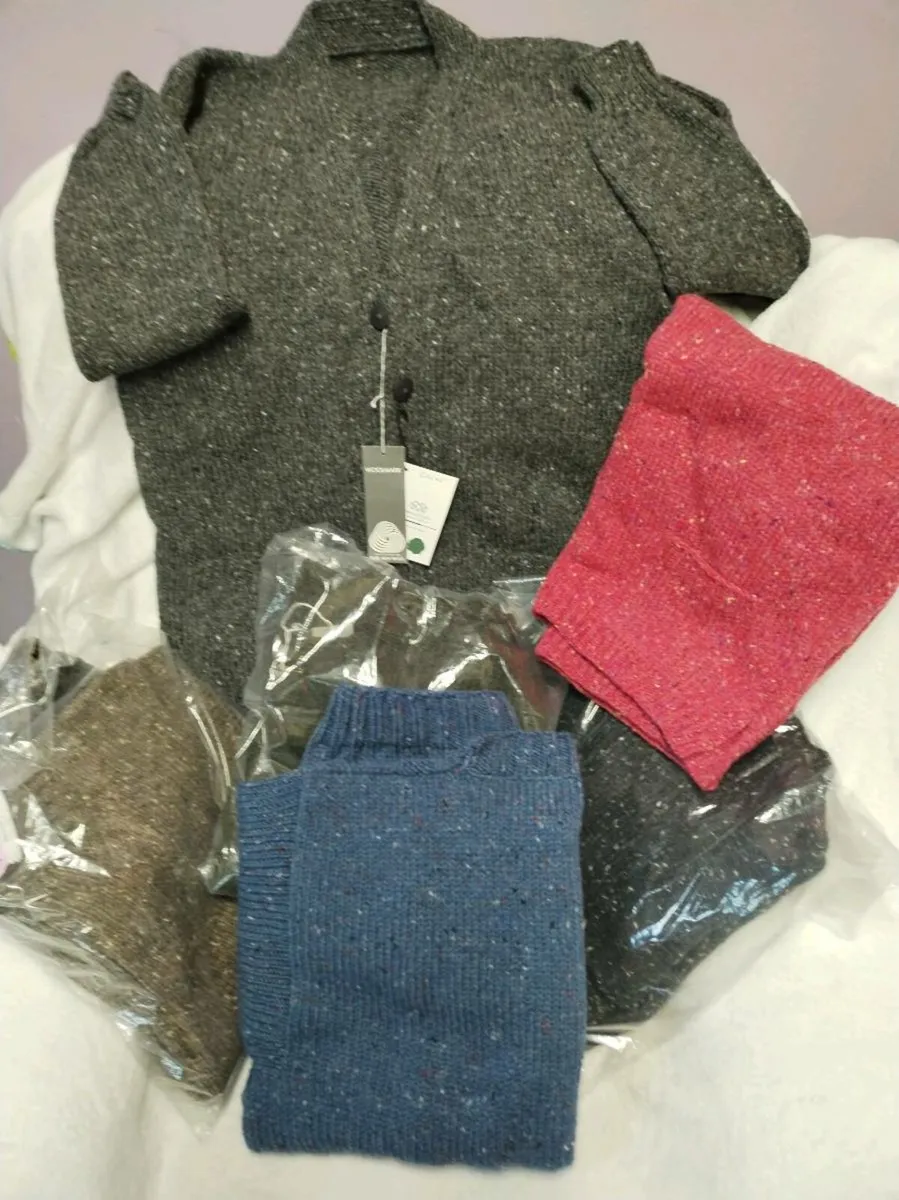 Donegal tweed jumpers and cardagins - Image 1