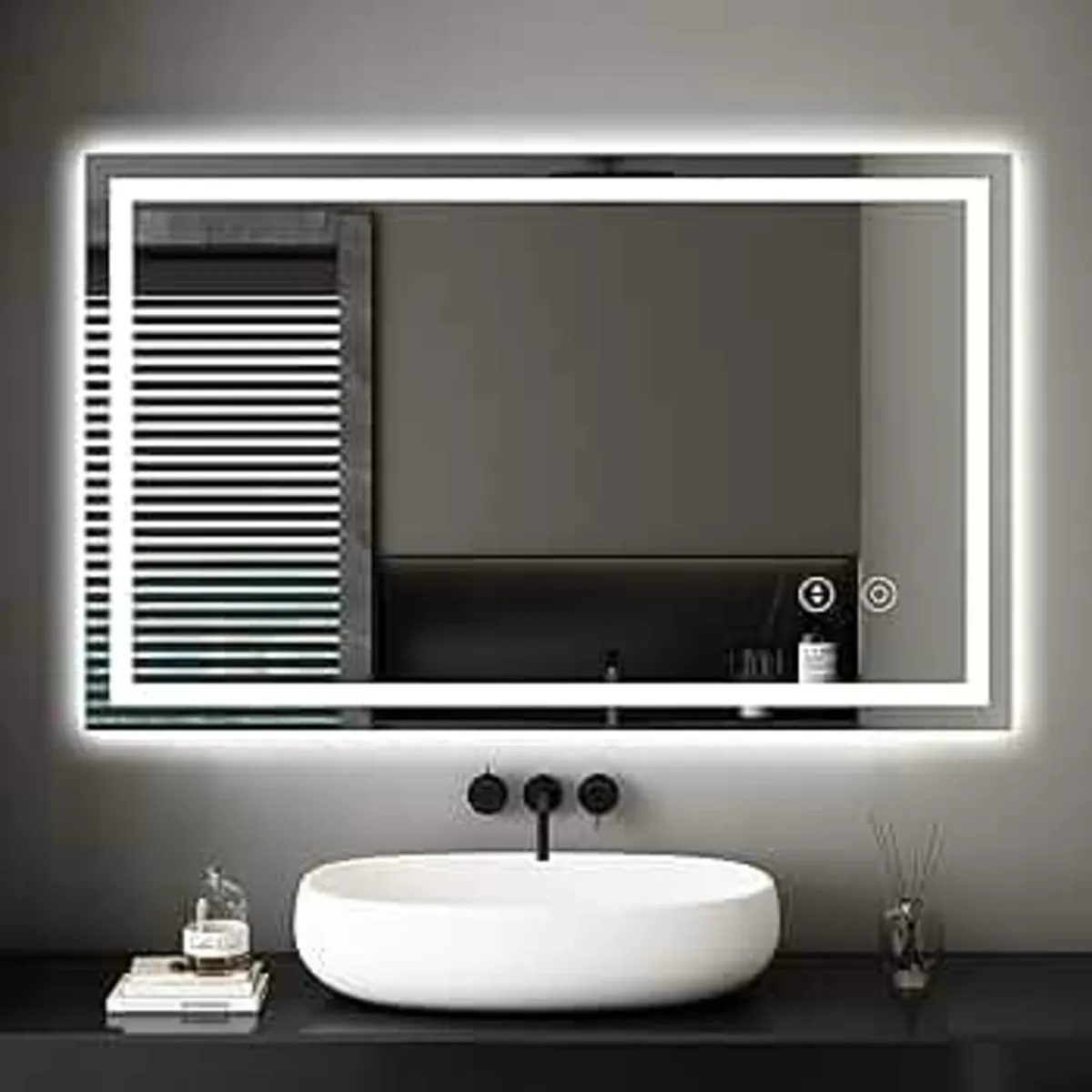 Mirror with LED Lights, 1000 * 600 MM Illuminated - Image 1