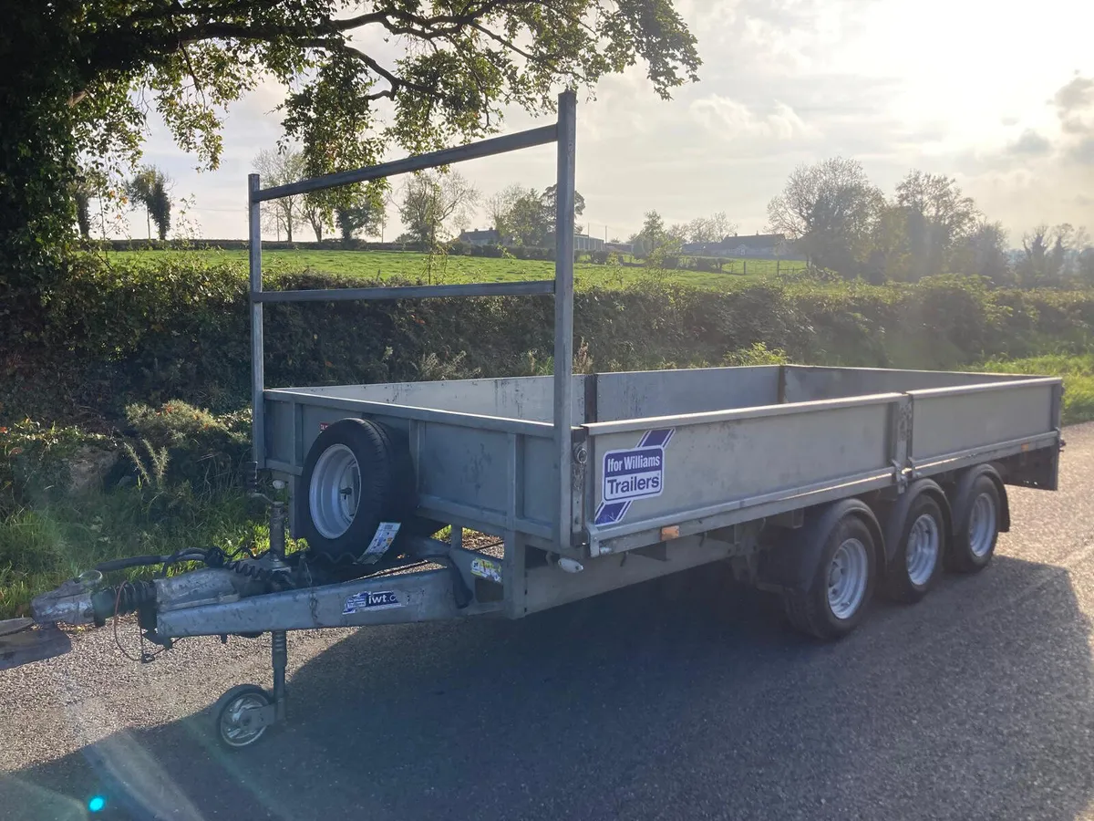 Apr 22 Ifor Williams LM146 Tri Dropside Trailer - Image 1