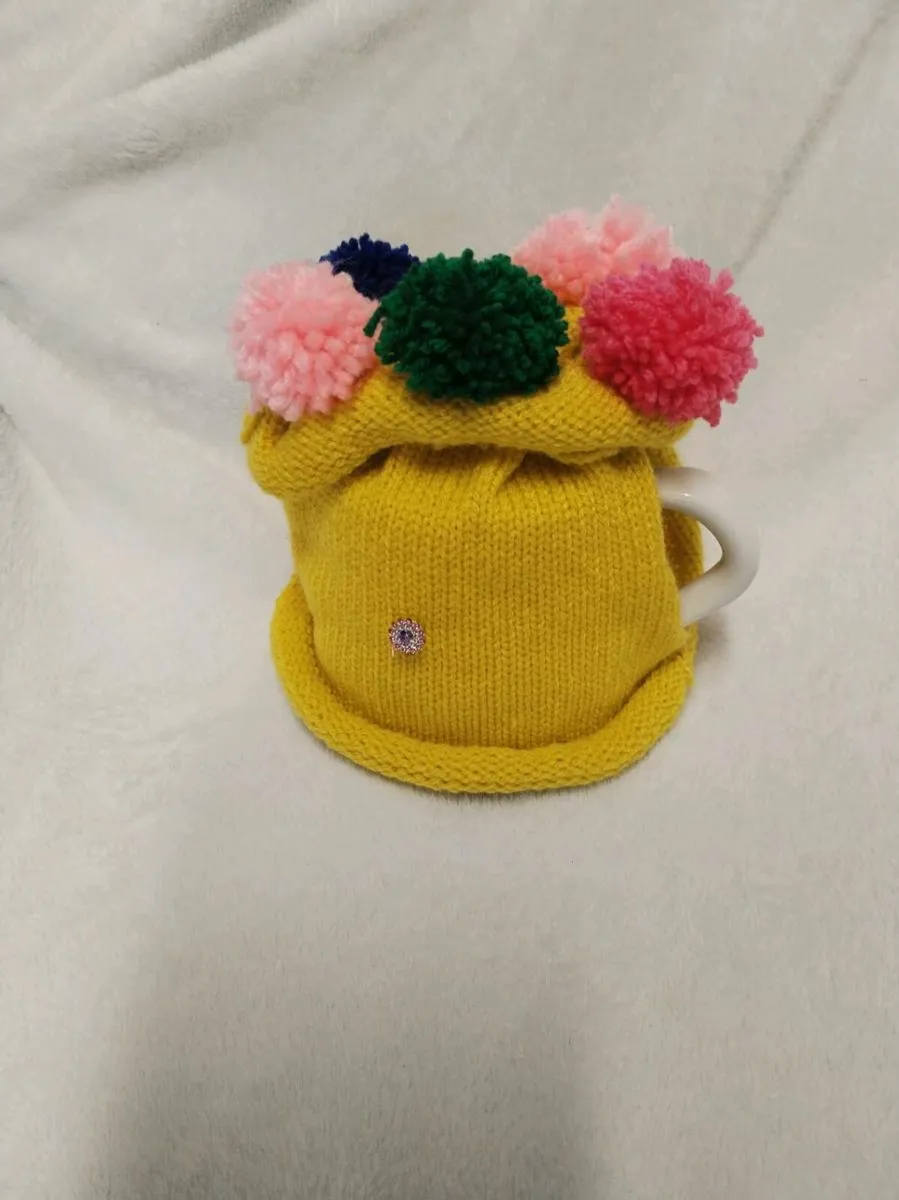 Hand knitted tea cosys - Image 1