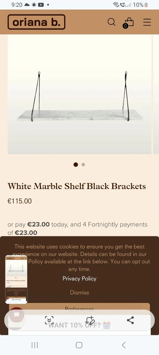 Marble Shelf House Doctor - Image 1