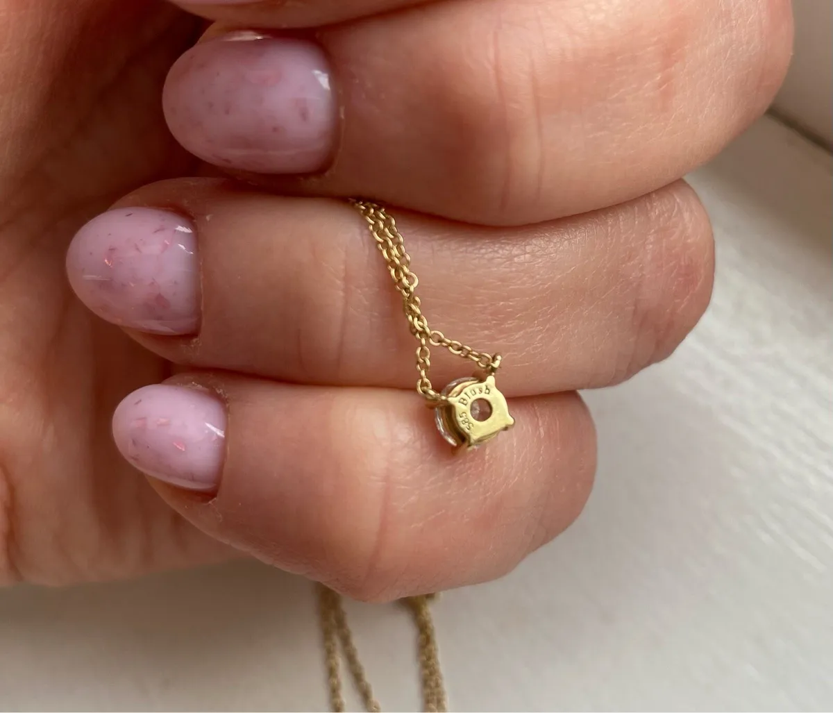 Keanes  Gold chain with cubic zirconia 585 14c - Image 2