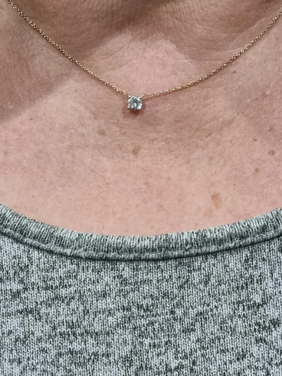 Keanes  Gold chain with cubic zirconia 585 14c - Image 4
