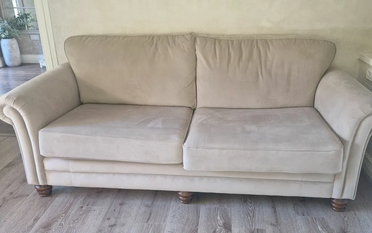 Three Seater Velvet Couch - Image 1
