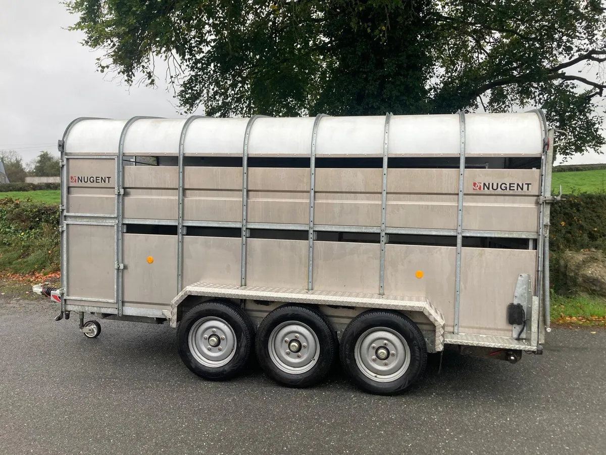 2022 Nugent 14x6 Tri Axle Cattle Trailer - Image 3