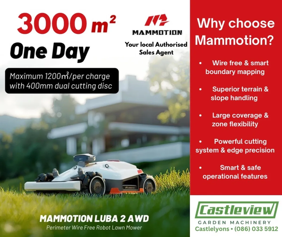 Mammotion Luba 2 AWD 3000X Robotic Lawnmower - Image 1