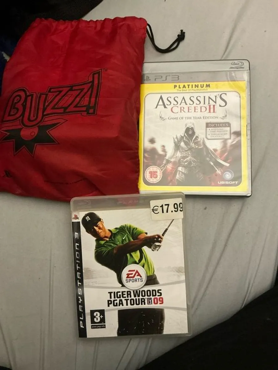 Buzz tv quiz with buzzers, Assassins creed II & tiger woods 09 - Image 4