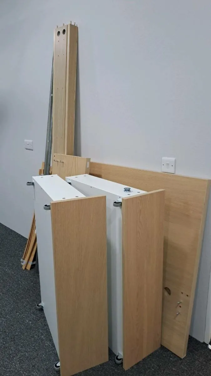 Ikea Malm Single Bed White Stained Oak plus 2 drws - Image 2