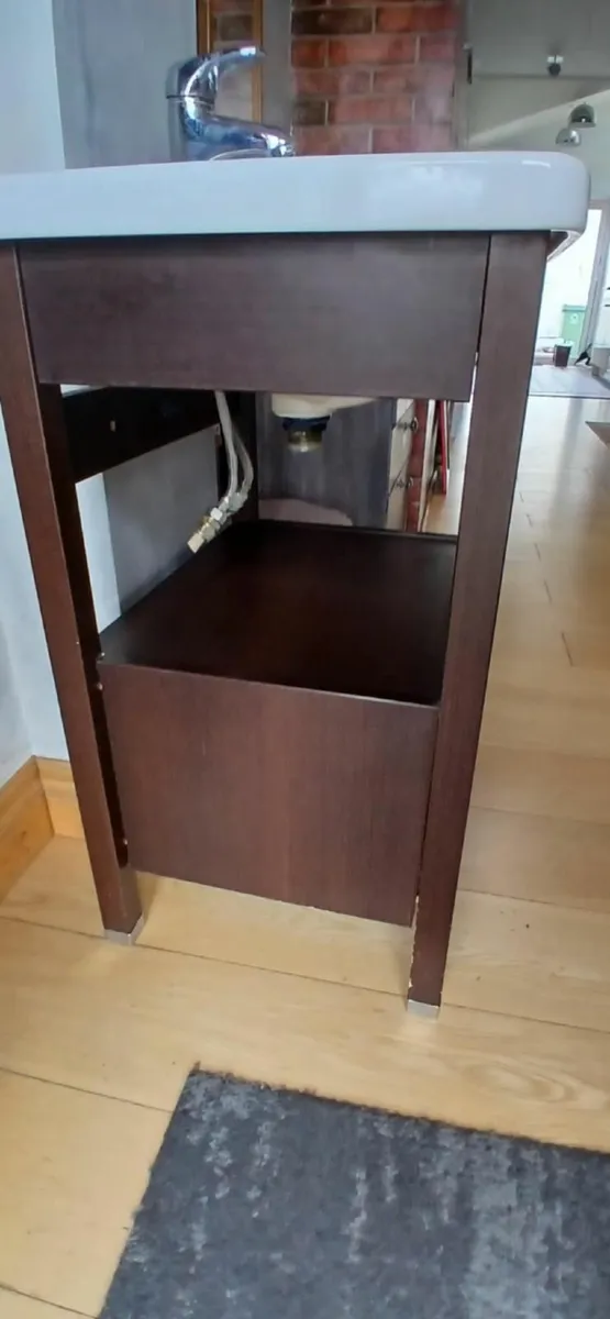 bathroom sink with cabinet - Image 2