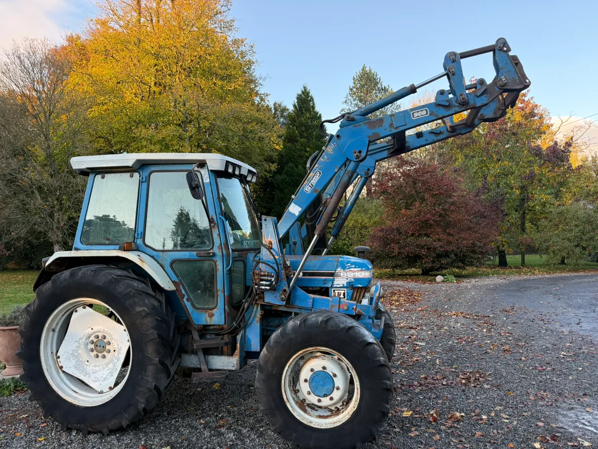 1991 Ford 6810 Sq 4wd c/w loader €12250 No Vat - Image 1