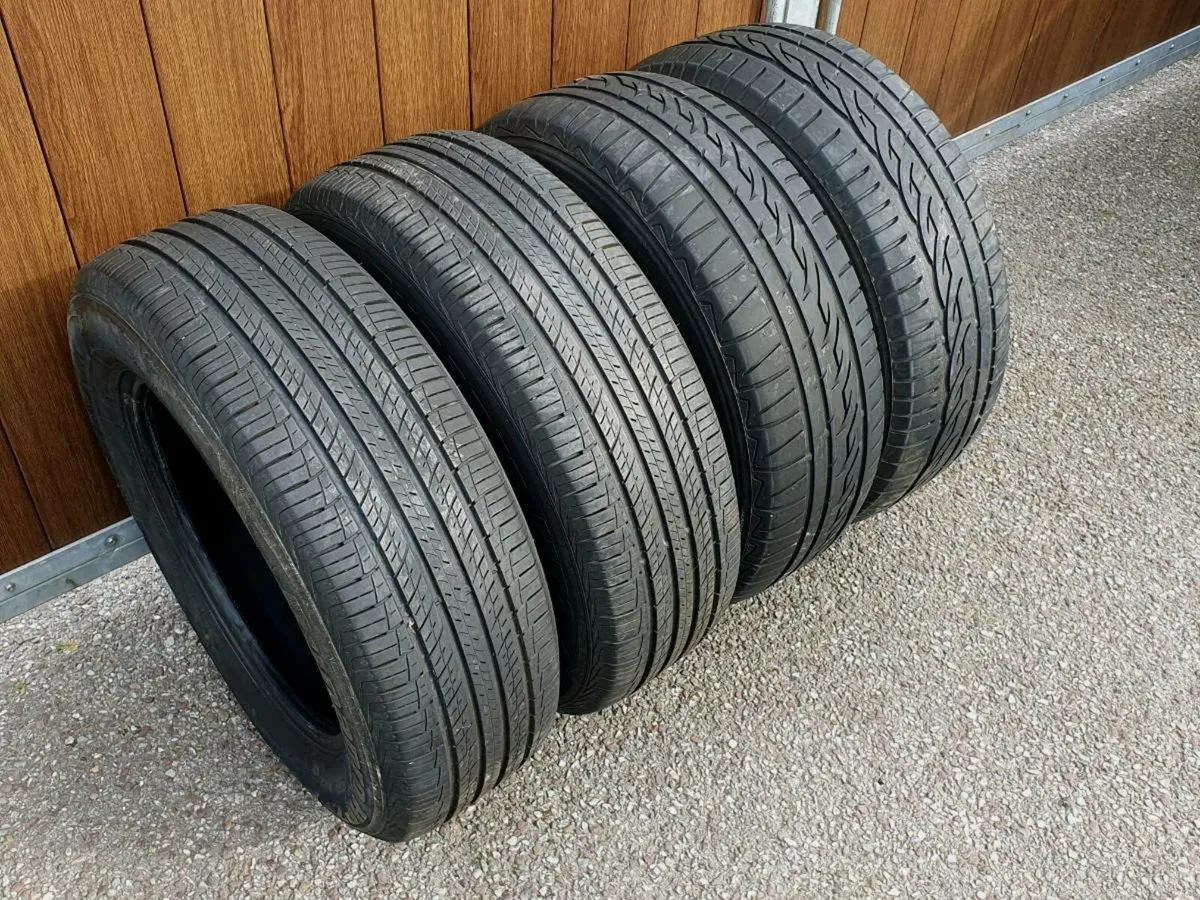 4 x 225/65/17 Tyres Hankook & Firestone - Image 1