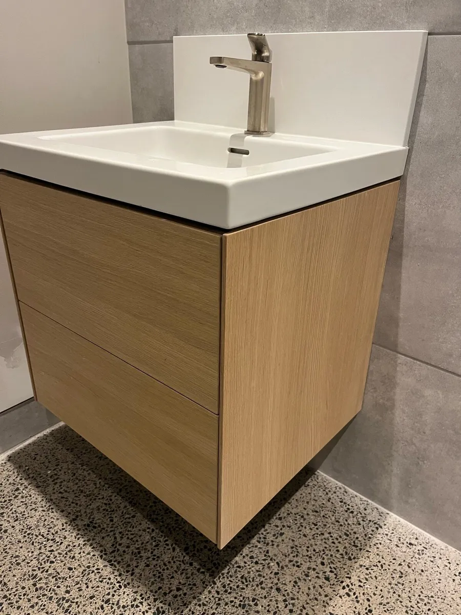 Oak Vanity Unit - Image 1