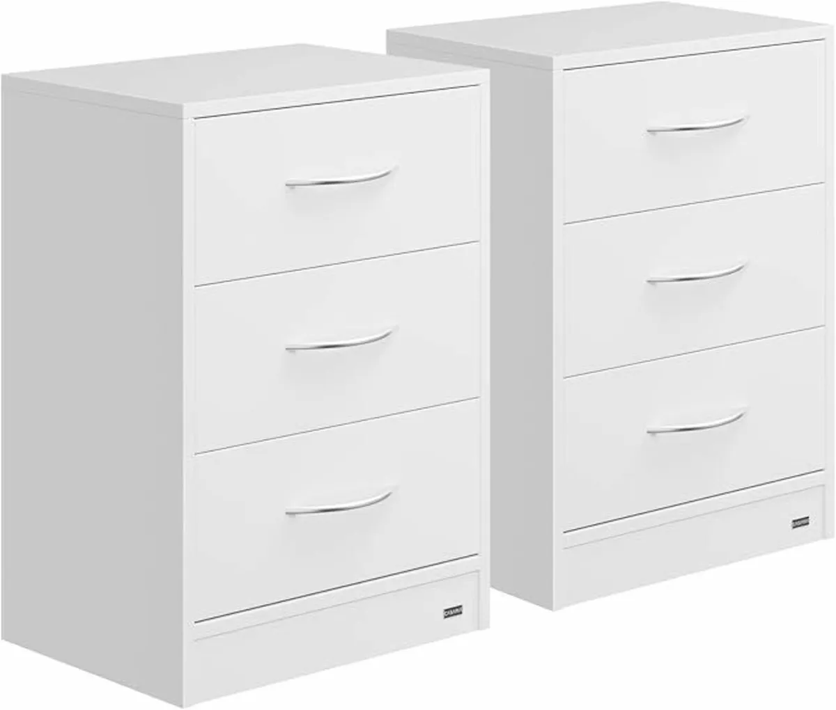Set of 2 bedside lockers bedside drawers bedside t - Image 4