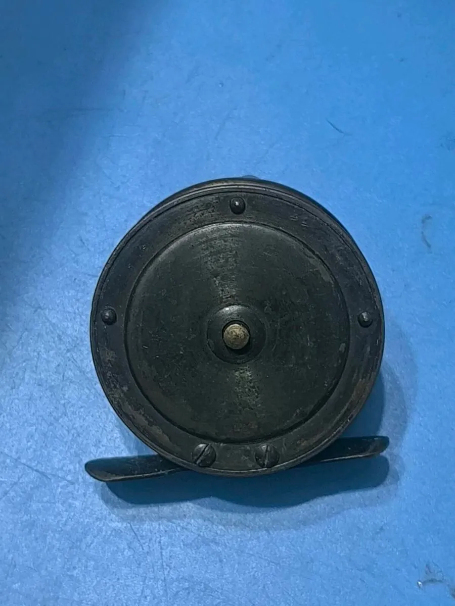 Antique/vintage M.Garnett of Dublin brass reel 2 - Image 4