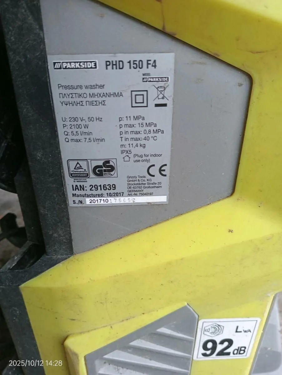 Parkside power washer - Image 2